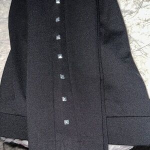 Black straight leg pants with Silver Studs